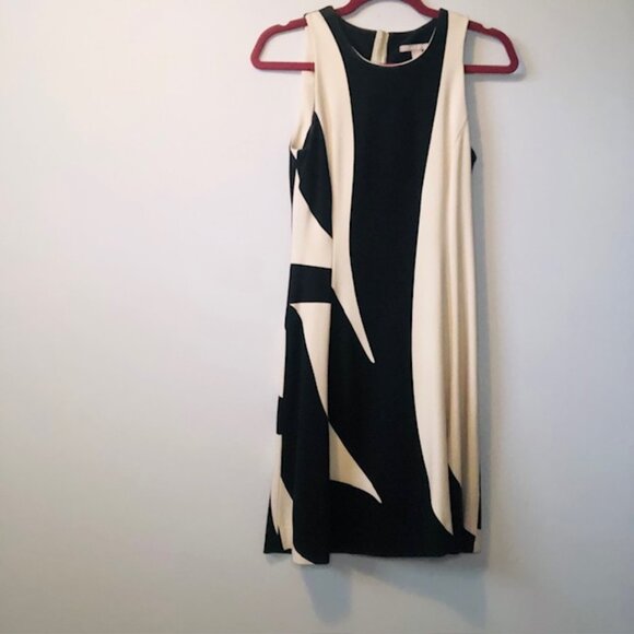 Black & Cream Banana Republic Dress Size 2 – Elegant Work or Evening Dre… - Picture 2 of 7